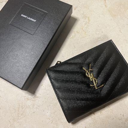 【VIPセール】SAINT LAURENT YSLロゴ 二つ折り財布